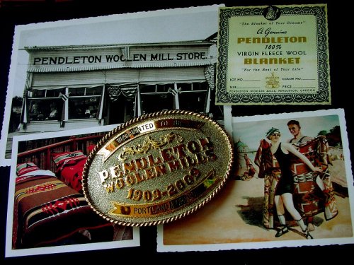 画像クリックで大きく確認できます　Click↓3: ペンドルトン バックル ハンドメイド リミテッドエディション（100周年記念限定）/Pendleton Limited Edition Belt Buckle