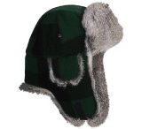 マッド ボンバー ハット 帽子（ラビット ファー グリーン・ブラック）/Mad Bomber Hat(Green Black)