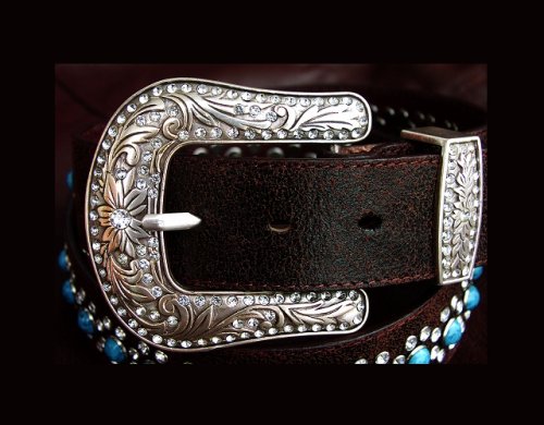 画像クリックで大きく確認できます　Click↓2: ラインストーン ウエスタン ビンテージ ベルト/Rhinestone Western Vintage Belt