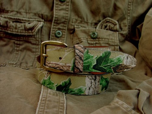 画像クリックで大きく確認できます　Click↓1: カモ柄レザーベルト/Camo Design Leather Belt