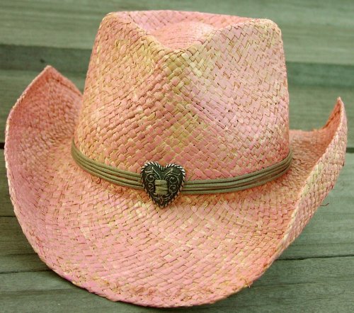 画像クリックで大きく確認できます　Click↓1: ピンク ストロー ハット/Pink Straw Hat(Women's)