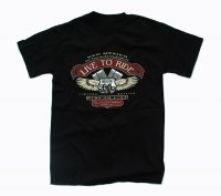 ルート66 半袖Tシャツ（ブラック）/T-shirt Route66