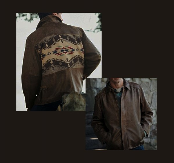 画像1: ペンドルトン レザー ジャケット (スピリットオブザピープルズ）/Pendleton Centennial Leather Jacket(Spirit of the Peoples)