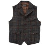 ファニー ハリスツイード ウール ベスト/Funny Harris Tweed Vest