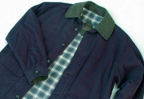 画像クリックで大きく確認できます　Click↓2: ペンドルトン ウールカラー コート（ネイビー）/Pendleton Coat