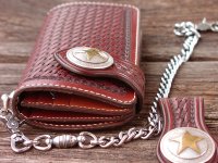 ファニー ライダース ウォレット（バスケットスタンプＬ）/Funny Rider's Wallet(BrownＡｎｔｉｑｕｅ ・Morgan Star)