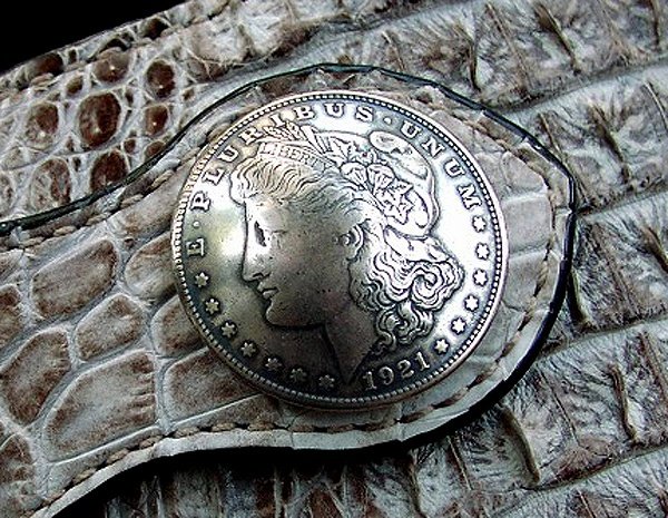 画像2: 1$モーガンフェイスコインコンチョ/1$MORGAN FACE COIN CONCHO・37mm