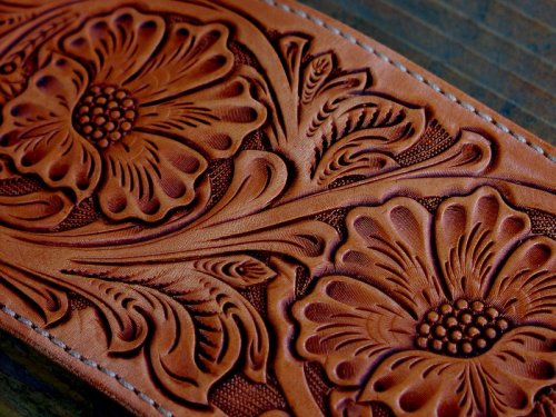 画像クリックで大きく確認できます　Click↓2: ファニー コインヘッド ビルフォード ハンドクラフト・Hand Craft(Tan Antique)/Funny Coin Head Billfold