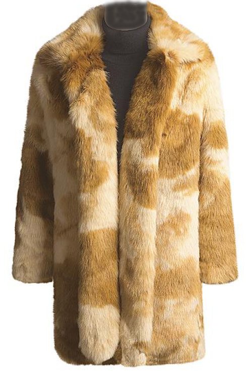 画像クリックで大きく確認できます　Click↓1: レディース レッドフォックスコート/Women's Faux Fur Coat