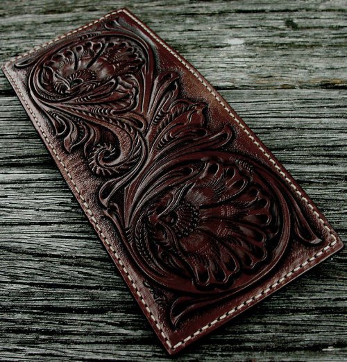 画像クリックで大きく確認できます　Click↓2: ファニー ビルフォード ハンドクラフト・Hand Craft(BrownAntique)/Funny Billfold