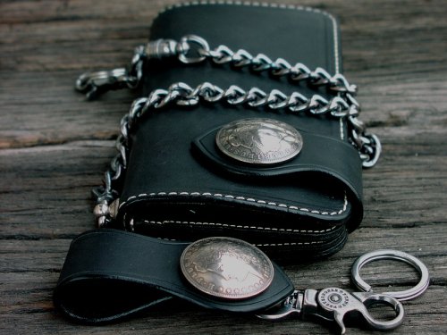 画像クリックで大きく確認できます　Click↓3: ファニー ライダースウォレット（ブラック）/Funny Rider's Wallet 1$Morgan(Black)