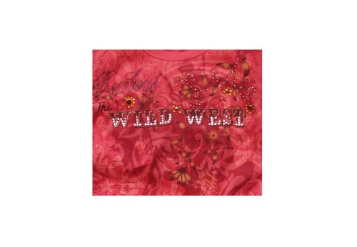 画像クリックで大きく確認できます　Click↓2: レディース ウエスタン Tシャツ カウガール/Women's Western T-shirt(Wine)