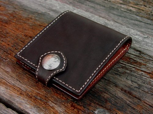 画像クリックで大きく確認できます　Click↓2: ファニー コインヘッドビルフォード（ブラウン）/Funny Coin Head Billfold(Brown)