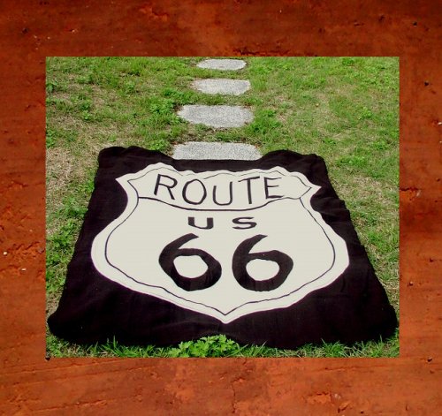 画像クリックで大きく確認できます　Click↓3: ルート66 フリース/Route66 Fleece Throw