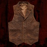 ウエスタン レザー ベスト（ブラウン）/Western Leather Vest(Brown)