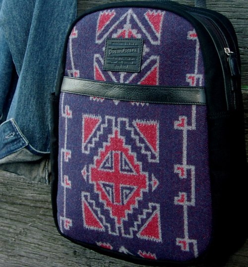 画像クリックで大きく確認できます　Click↓1: ペンドルトン リュックサック（ブラック・ネイビー）/Pendleton Rucksak（Black・Navy）