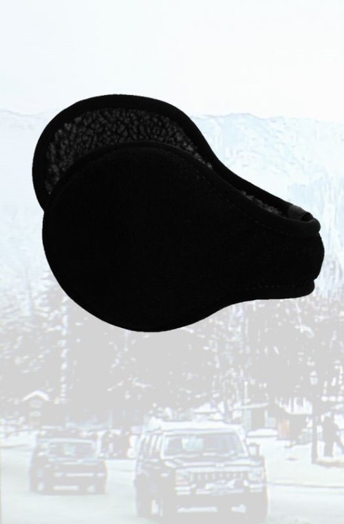 画像クリックで大きく確認できます　Click↓1: イヤーウォーマー 180S ワンエイティーズ Chesterfield Wool Black/180S Ear Warmers