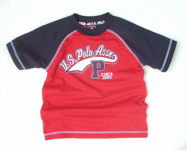 画像1: Tシャツ（レッド・ネイビー）・The United　States Polo AssociationTシャツ（レッド・ネイビー）・The United　States Polo Association