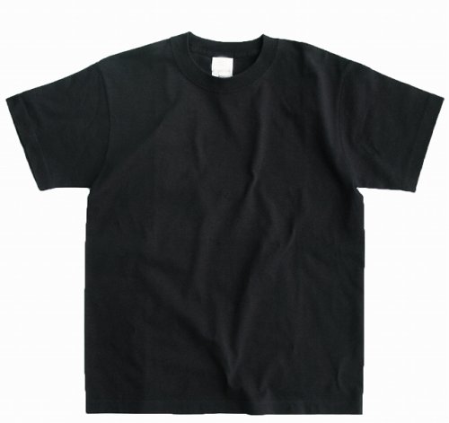 画像クリックで大きく確認できます　Click↓1: 半袖 Ｔシャツ 繰り返しの洗濯にも強く首の部分も伸びにくい（ブラック 無地 ）/Short Sleeve T-shirt(Black)