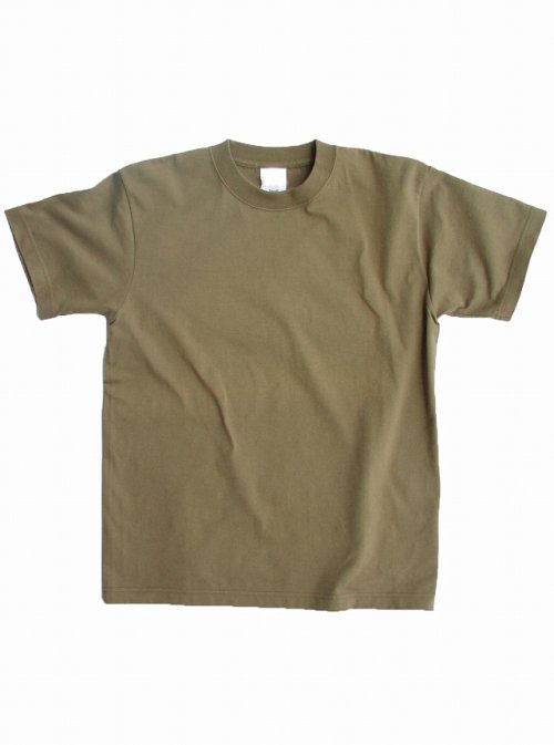 画像クリックで大きく確認できます　Click↓1: 半袖 Ｔシャツ 繰り返しの洗濯にも強く首の部分も伸びにくい（ライトオリーブ 無地 ）/Short Sleeve T-shirt(Light Olive)