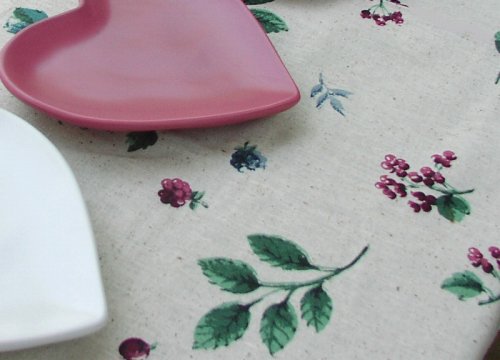 画像クリックで大きく確認できます　Click↓2: テーブルクロス Leaf/Fine Fabric Tabletop Fashions 52”×70”Oblong
