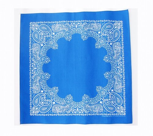 画像クリックで大きく確認できます　Click↓1: バンダナ ハバハンク HAV-A-HANK ペイズリー（ブルー・ホワイト）/Bandana Paisley Blue White