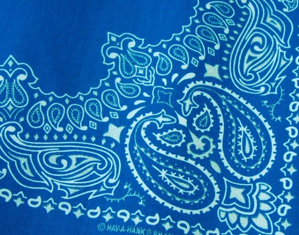 画像2: バンダナ ハバハンク HAV-A-HANK ペイズリー（ブルー・ホワイト）/Bandana Paisley Blue White