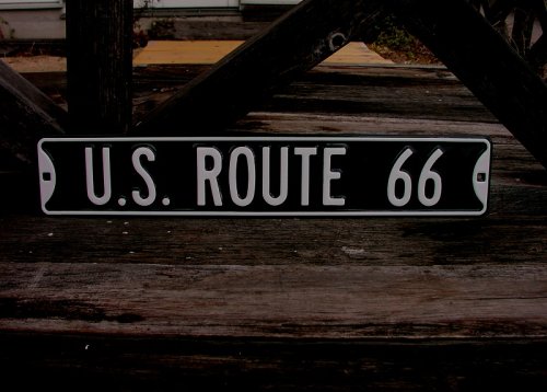 画像クリックで大きく確認できます　Click↓1: ルート66 ストリート サイン/Route 66 Sign
