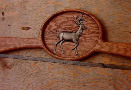 画像クリックで大きく確認できます　Click↓2: オーク エルク タオルハンガー/Oak Towel Hanger Elk