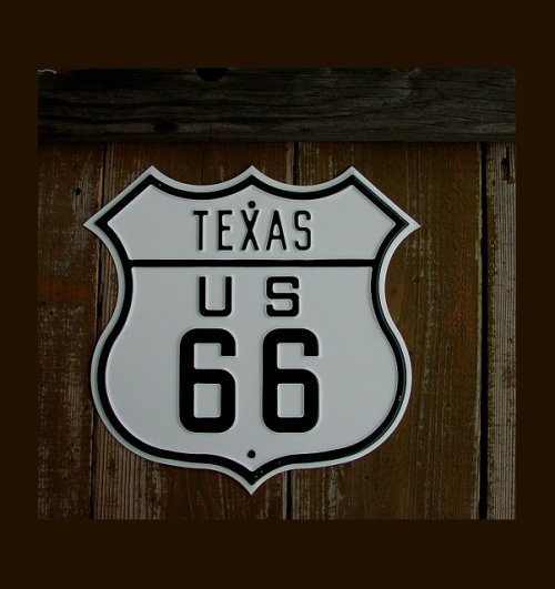 画像クリックで大きく確認できます　Click↓2: テキサスUS66ストリートサインとUSAハーレーダビッドソンバンダナ6枚セット/TEXAS　US66 Metal Sign+6Harley Davidson Bandanas 