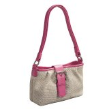 Osgood Marley レザーバックル ハンドバッグ（アイボリー・ピンク/レディース）/Osgood Marley Woven Leather Bag（Ivory・Pink/Women）