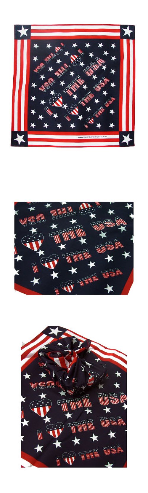 画像クリックで大きく確認できます　Click↓1: HAV-A-HANK バンダナ（I  LOVE THE U.S.A）/Bandana 