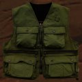 ウォッシュド コットンキャンバス フィールド ベスト（アーミーグリーン）/Washed Field Vest