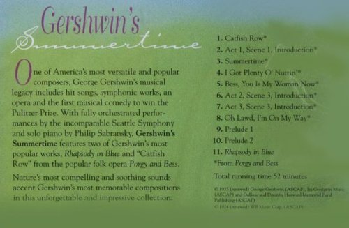 画像クリックで大きく確認できます　Click↓2: GERSHWIN'S SUMMERTIME