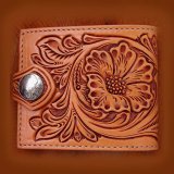 ファニー コインヘッド ビルフォード ハンドクラフト・Hand Craft(Tan Antique)/Funny Coin Head Billfold