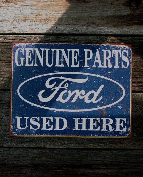 画像クリックで大きく確認できます　Click↓2: フォード Ford Tinサイン・メタルサイン Genuine Parts