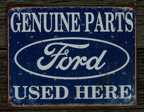 画像クリックで大きく確認できます　Click↓1: フォード Ford Tinサイン・メタルサイン Genuine Parts