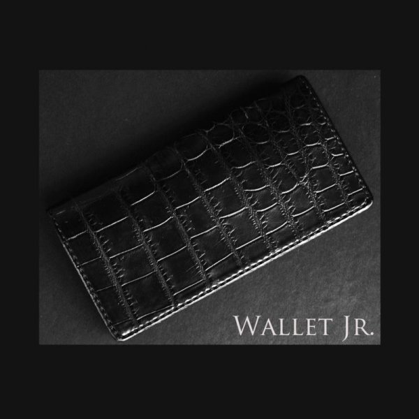 画像1: ファニー クロコダイル ウォレットJr. ブラック/Funny Wallet Jr. Crocodile Black