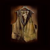 ウエスタン ラムレザーベスト（タン）/Western Lamb Leather Vest(Tan)