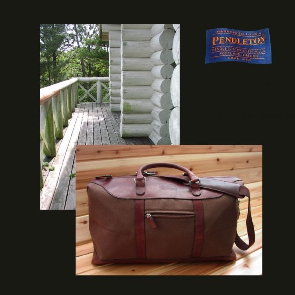 画像1: ペンドルトン レザー トリム ダッフルバッグ ＜旅行かばん トラベルバッグ＞/Pendleton Leather Trim Duffle Bag