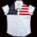 画像2: スカリー USA アメリカ国旗シャツ（キャップスリーブ/アメリカンフラッグ）/Scully Western Shirt(Women's) (2)