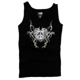 ローパー ラインストーン ハート タンクトップ（ブラック・レディース）/Roper Tank Top(Black・Women's)