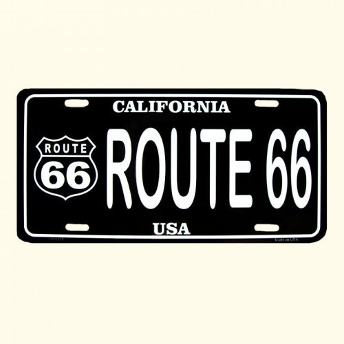 画像クリックで大きく確認できます　Click↓1: ルート66 ライセンスプレート カリフォルニアUSA/Route66 License Plate