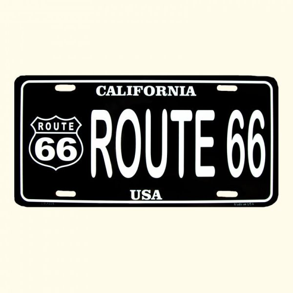 画像1: ルート66 ライセンスプレート カリフォルニアUSA/Route66 License Plate