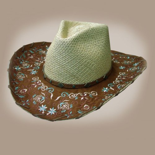 画像クリックで大きく確認できます　Click↓1: パナマ ストロー ハット（ブラウン・ナチュラル）/Western Straw Hat(Natural)