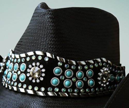 画像クリックで大きく確認できます　Click↓2: ブルハイド ウェスタンストローハット（オウン ザ ナイト）/BULLHIDE Western Straw Hat OWN THE NIGHT(Black)