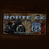 ルート66 ライセンスプレート モーターサイクル/Route66 License Plate