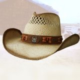 ウエスタン パナマ ストロー ハット ホースシュー/Western Straw Hat(Natural)