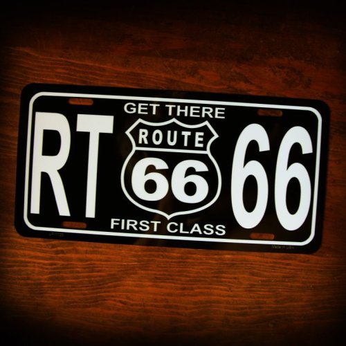 画像クリックで大きく確認できます　Click↓1: ルート66 ライセンスプレート ファーストクラス/Route66 License Plate