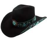 ブルハイド カウガール ウール ハット オールフォーグッド（レディース・ブラック）/Bullhide Wool Cowgirl Hat(All For Good/Black)